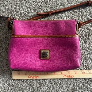 Dooney & Bourke Pink Leather Cross Body Purse